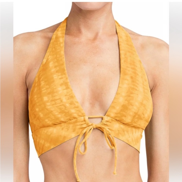 Robin Piccone Other - Robin Piccone Sahara Halter Bikini Top in Buttercup SZ S NWOT